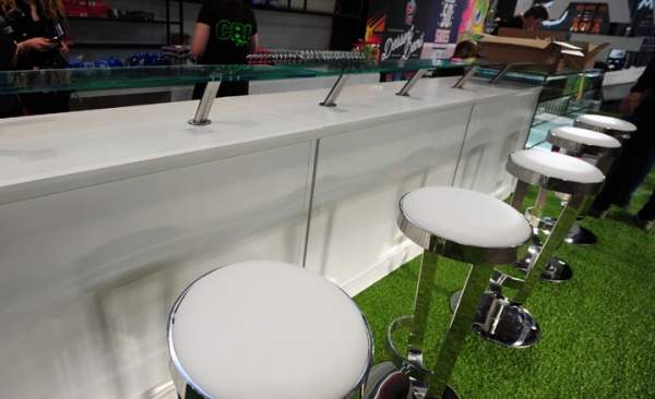 Exhibition reception counter hire