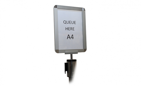 *NEW* A4 sign holder for chrome Tensabarriers