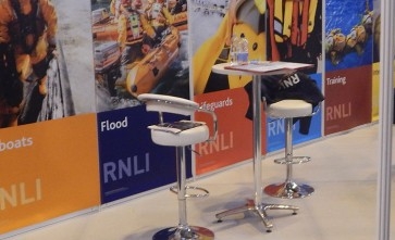 Photos of exhibition furniture rental for exhibitions at NEC Birmingham