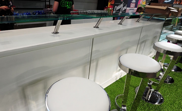 Reception desks & bars for exhibitions